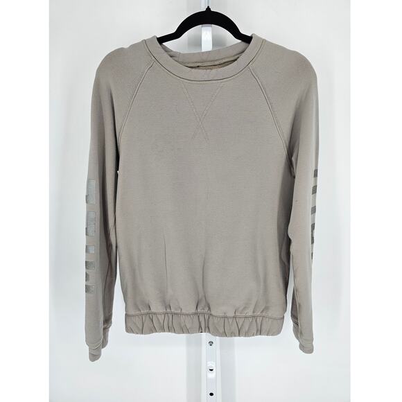 Lululemon Home Stretch Crew Silver Grey Size 10 Polartec Power Stretch Pro - Picture 1 of 5